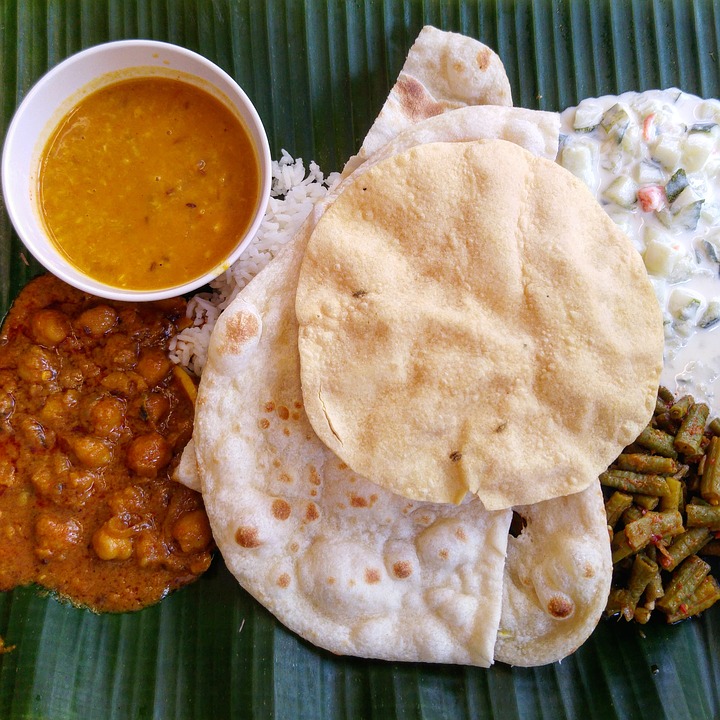 Banana leaf restaurant serving
