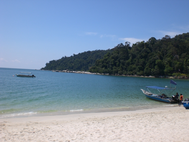 View of the beach on Pulau Pangkor, Malaysia
