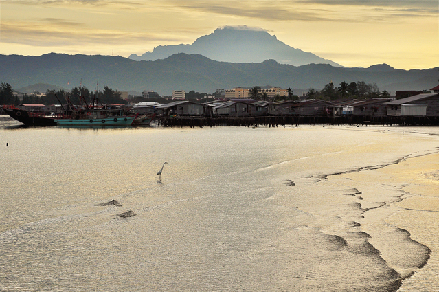 Shoreline of Kota Kinabalu