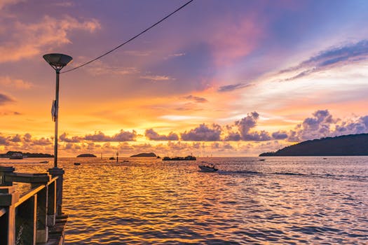Sunset over TARP Kota Kinabalu