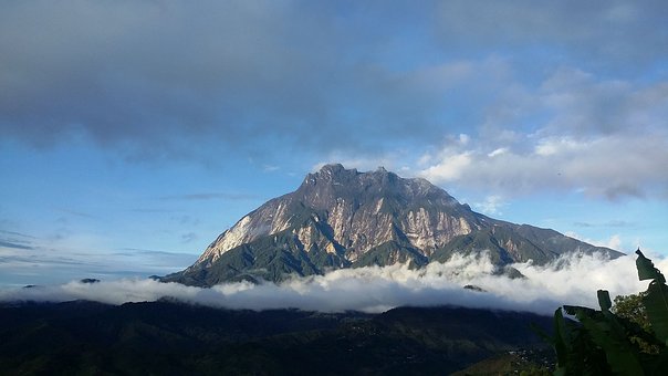 Mountain peaks at Kota Kinabalu, Malaysia