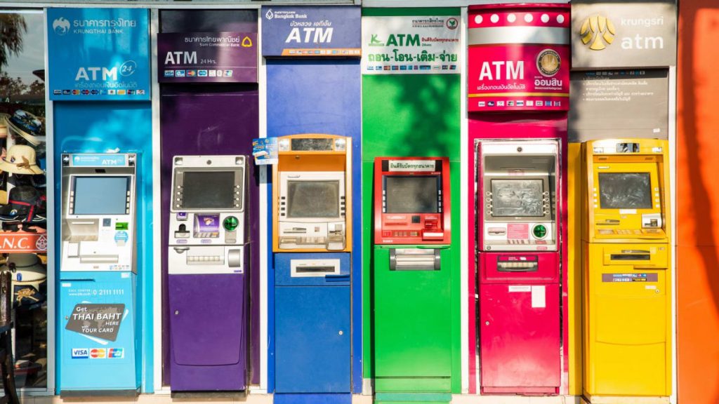 Row of ATMs - Thailand Travel Guide