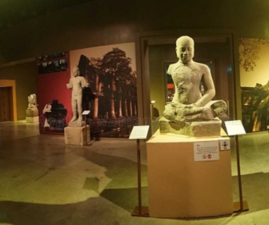 Artifact at the Angkor National Museum in Siem Reap