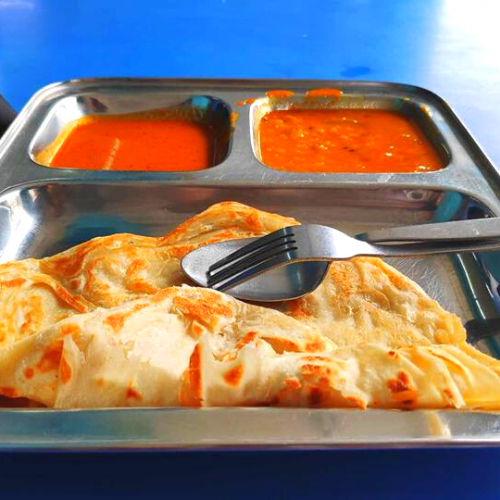 Plate of Roti Canai