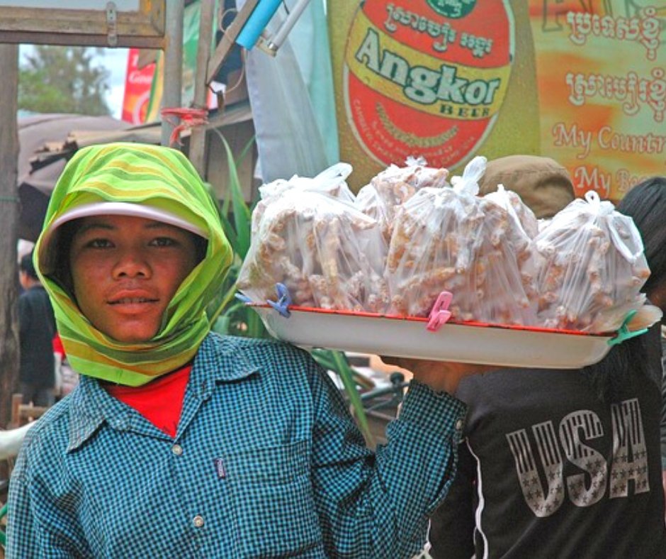 Street vendor in Siem Reap