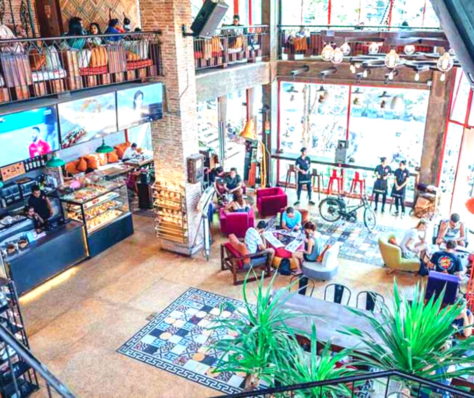 Interior of Temple Coffee n Bakery in Siem Reap