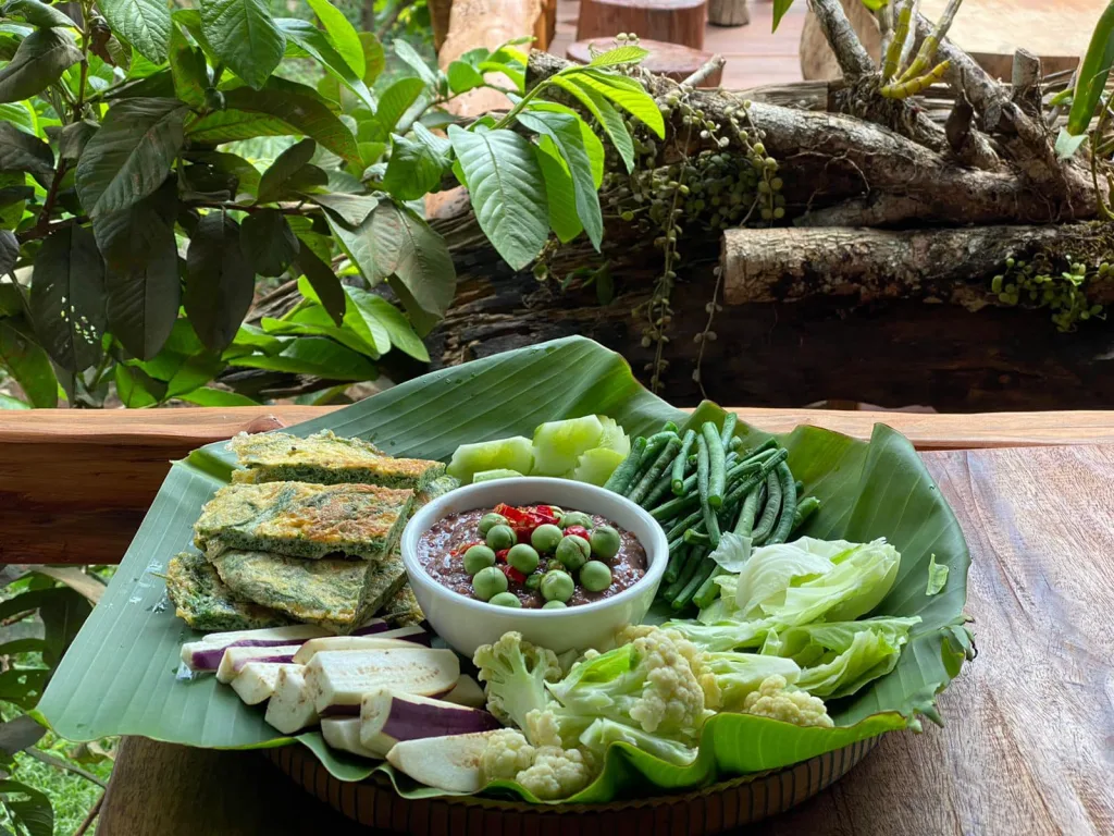 Plate of Prahok Ktiss in Chi Phat Ecotourism