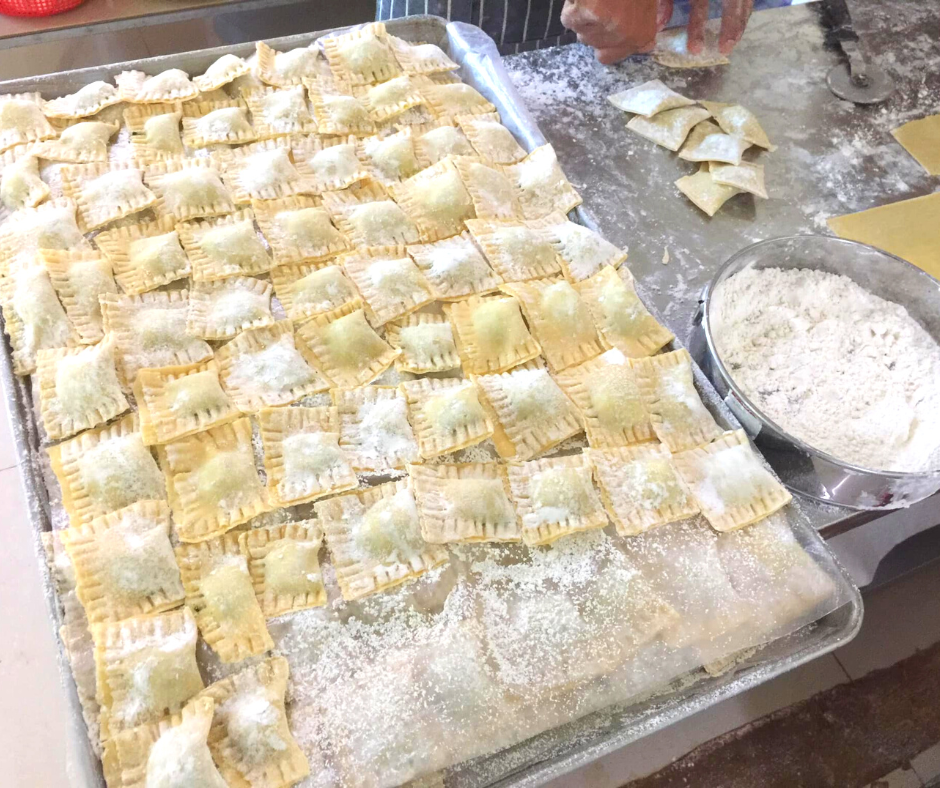 Home made pasta at Route 76 restaurant in Mondulkiri