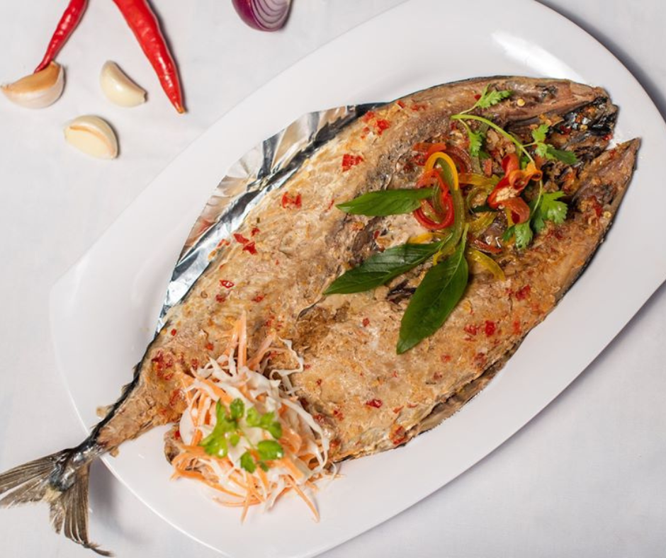 Fried fish from Pteah Khun Mea restaurant in Siem Reap