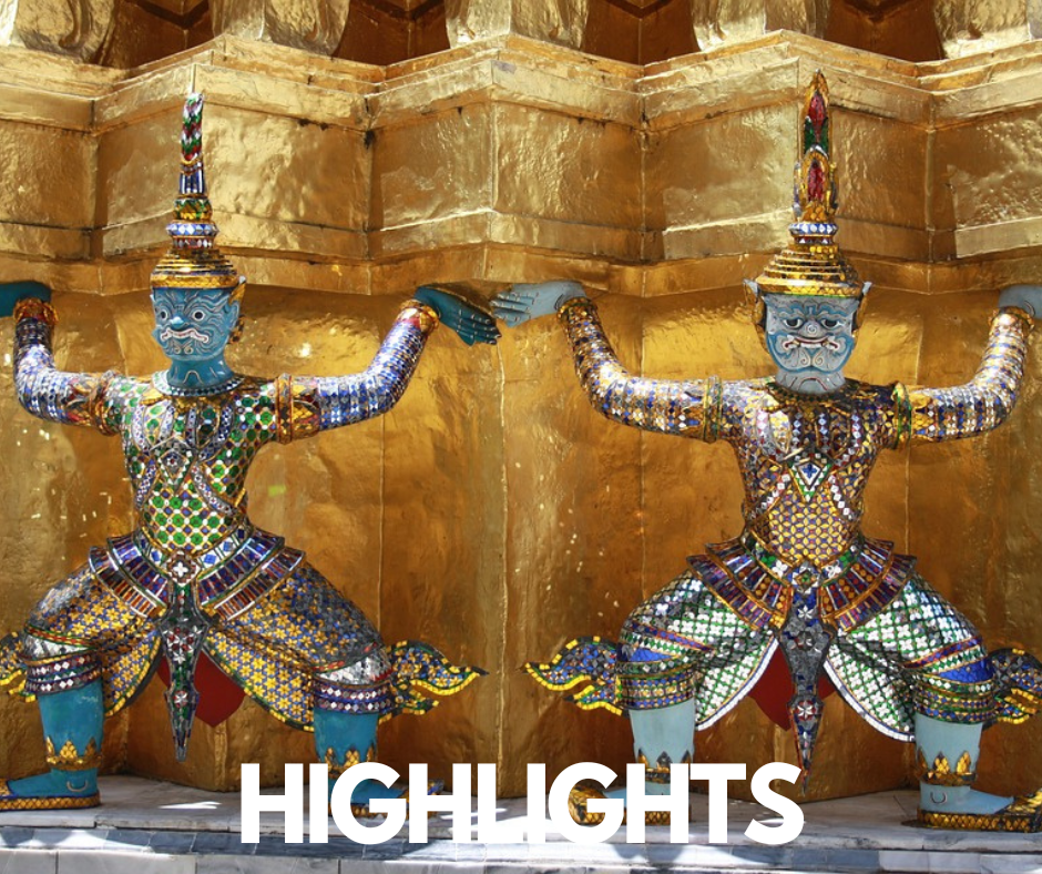 Highlight destinations in Thailand