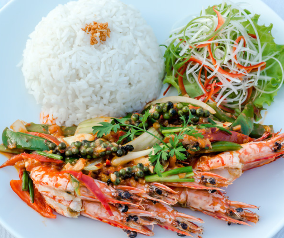 Chankiri Restaurant dish in Kep Cambodia