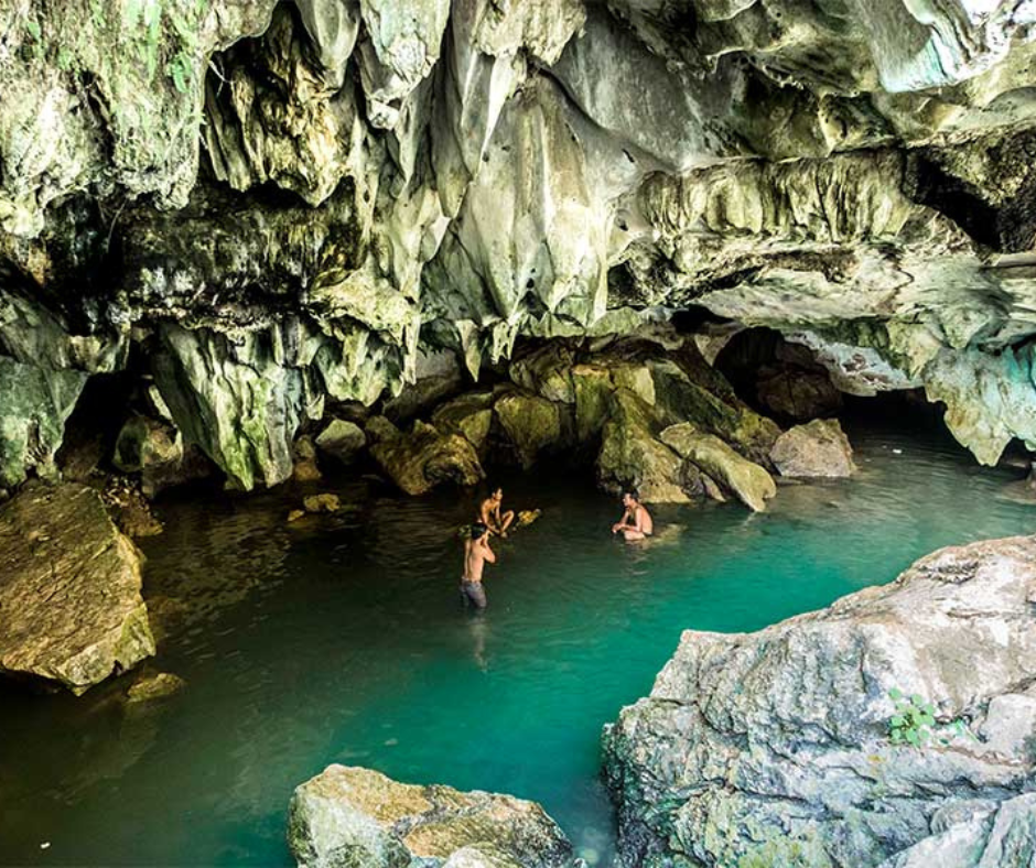 Natural pool at Kampong Trach near Kep, Cambodia