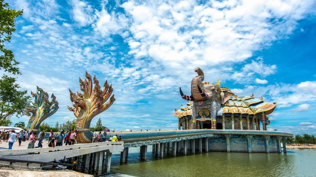 Elephant temple Wat Ban Rai in Nakhon Ratchasima