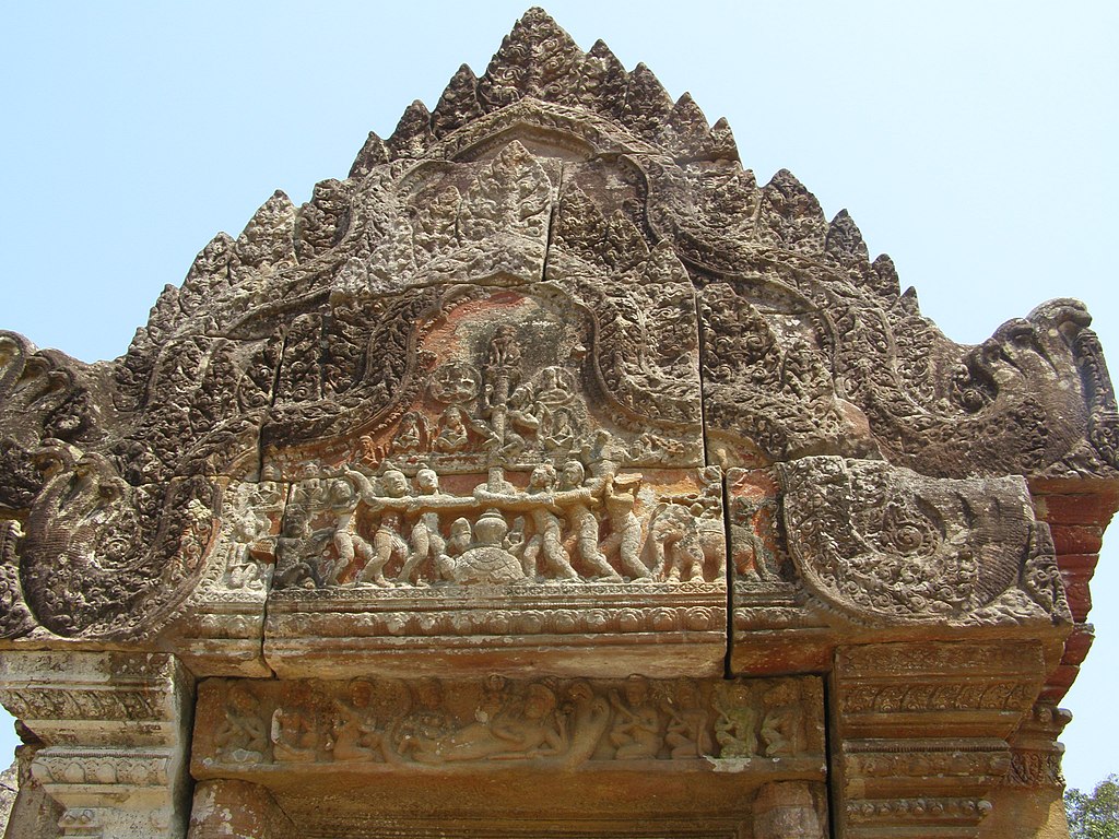 Detailed carvings Preah Vihear temple